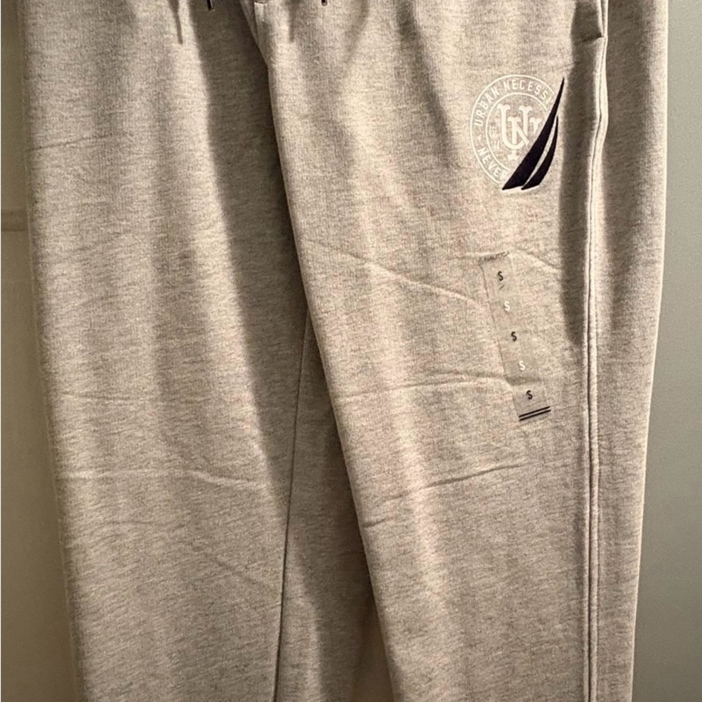 Nautica Light Gray Sweatpants with Logo